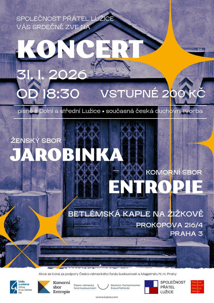 Koncert sboru Jarobinka v sobotu 31. ledna